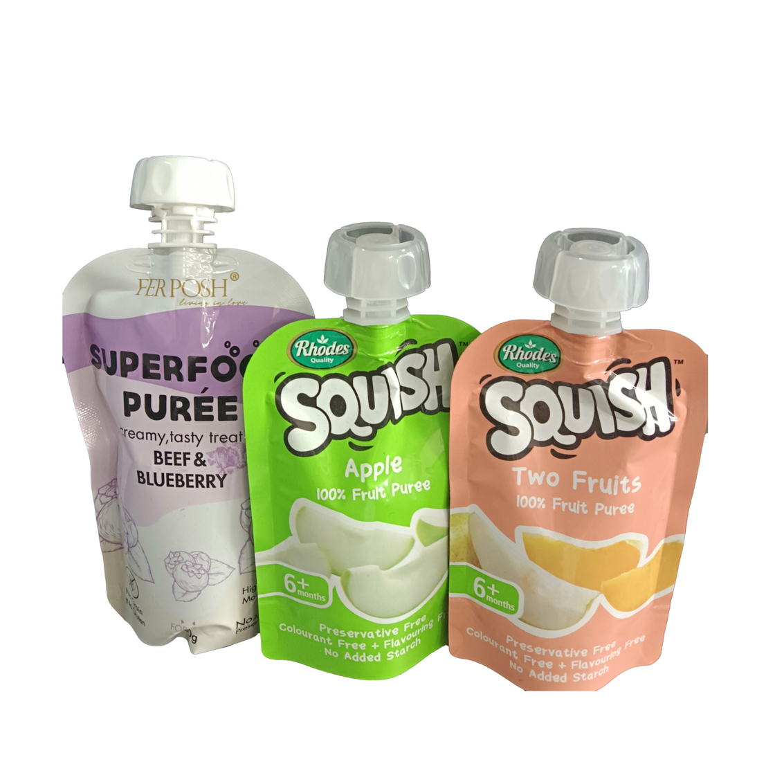 Pouch ad infantem cibum