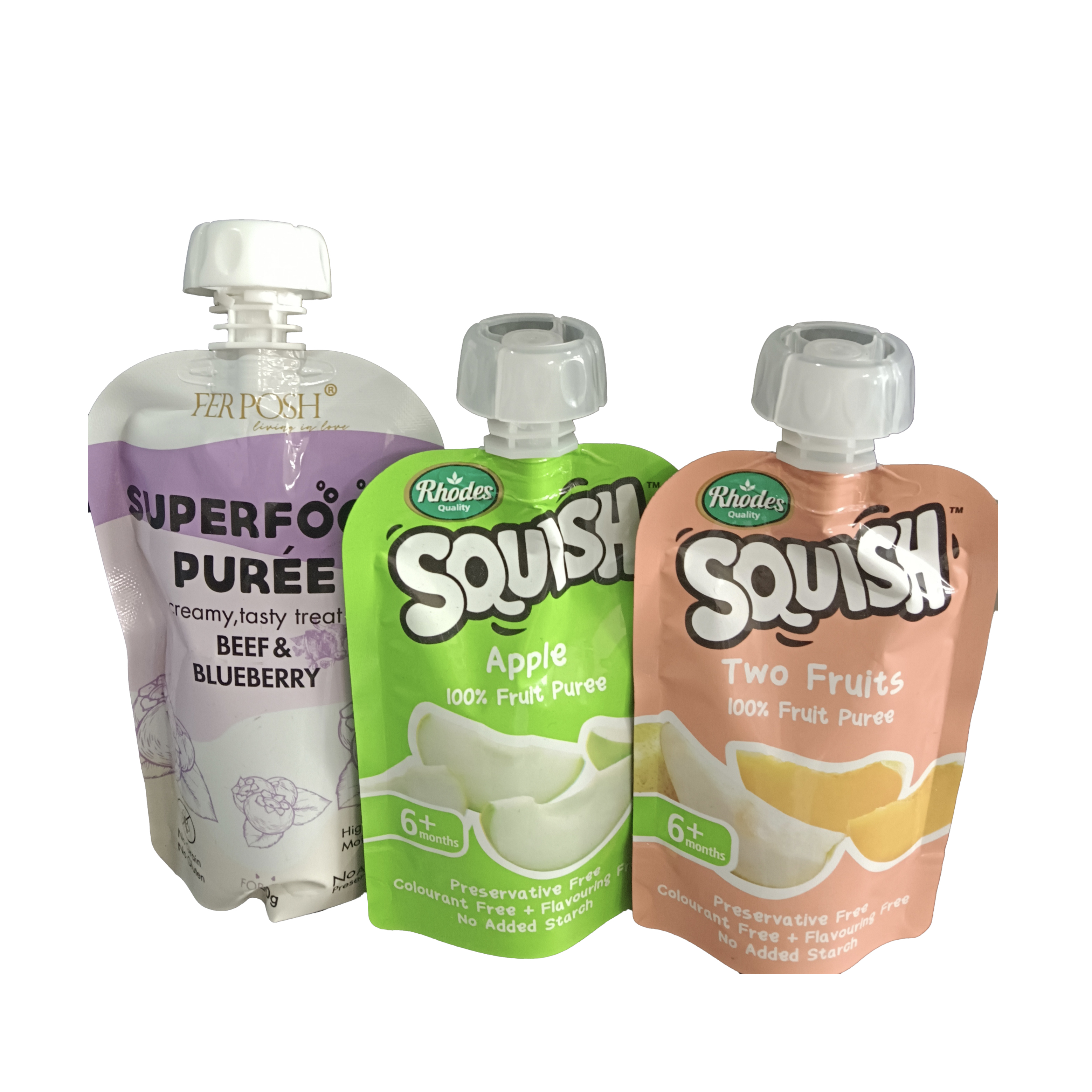 Pouch ad infantem cibum