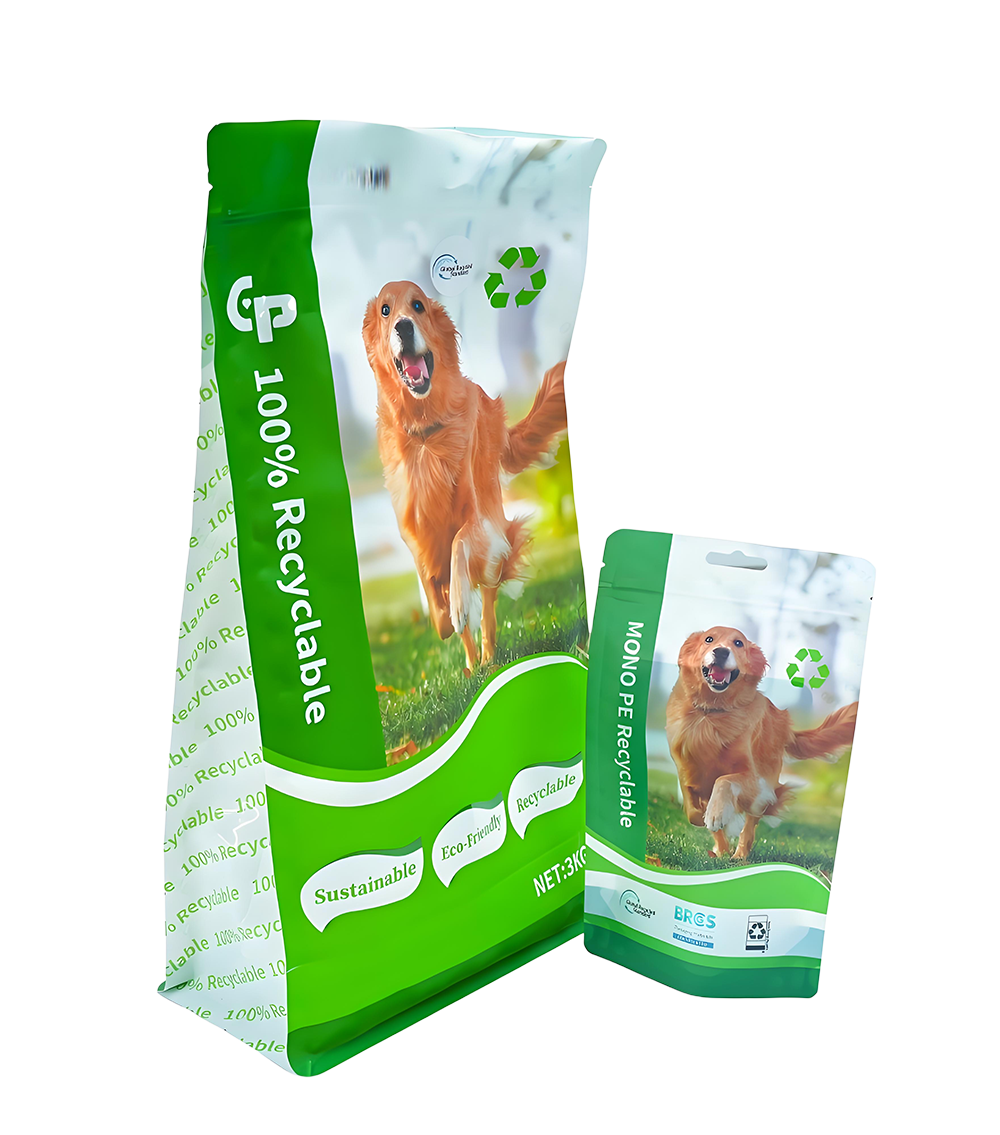 RecYClable consurge manticis pro premium pet cibum