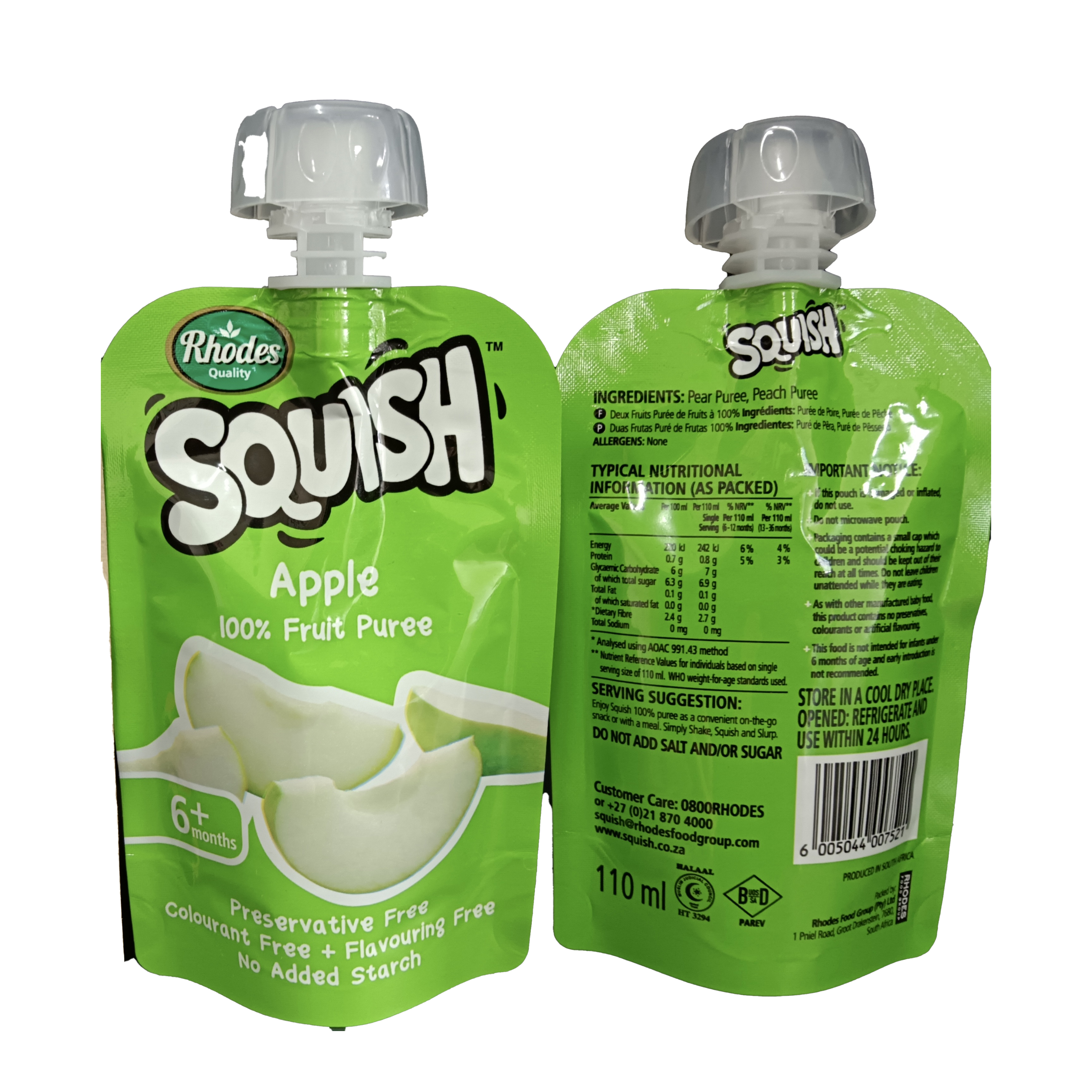 Pouch ad infantem cibum